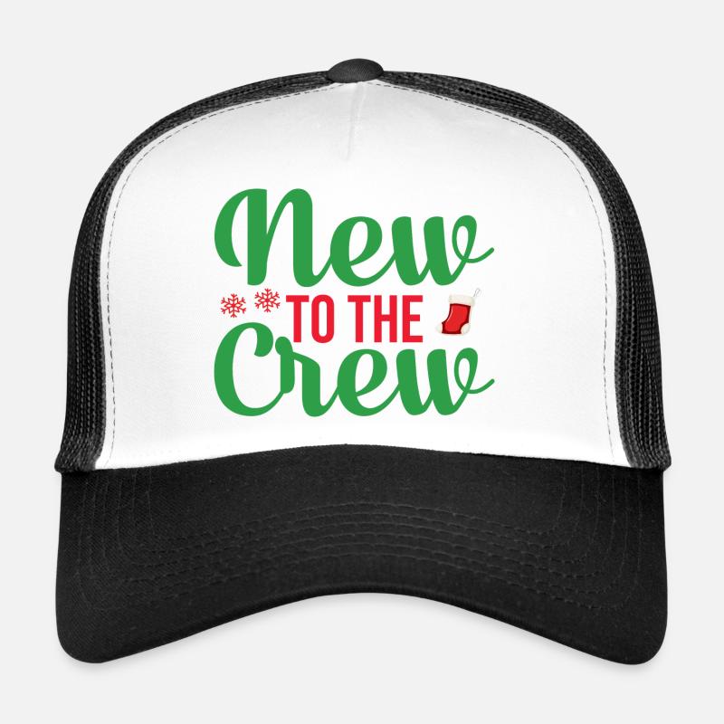 Neu in der Team Weihnachten - Trucker Cap - Weiß/Schwarz