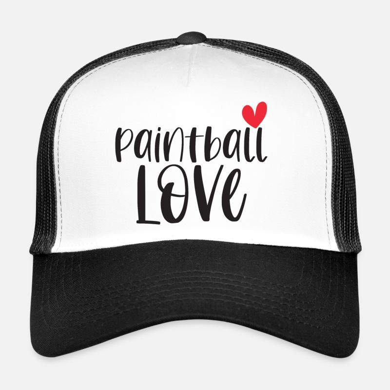 Paintball Paintballer Gotcha Love Gift Trucker Cap