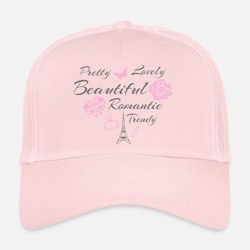 Beau design romantique Casquette trucker 