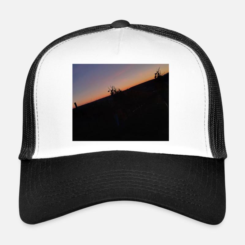 Die Nacht - Trucker Cap - Weiß/Schwarz