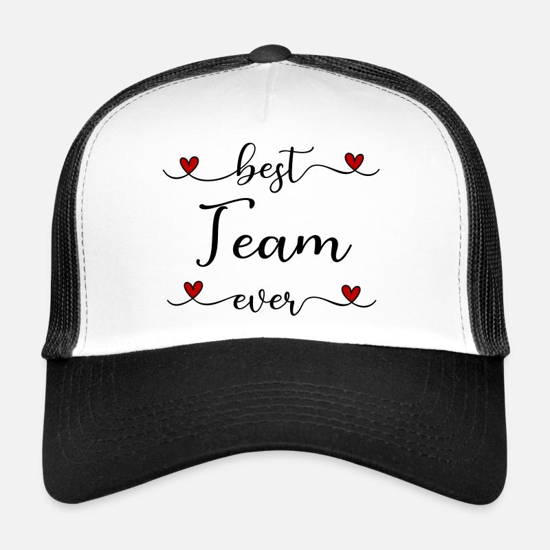 Best Team ever - Trucker Cap - Weiß/Schwarz