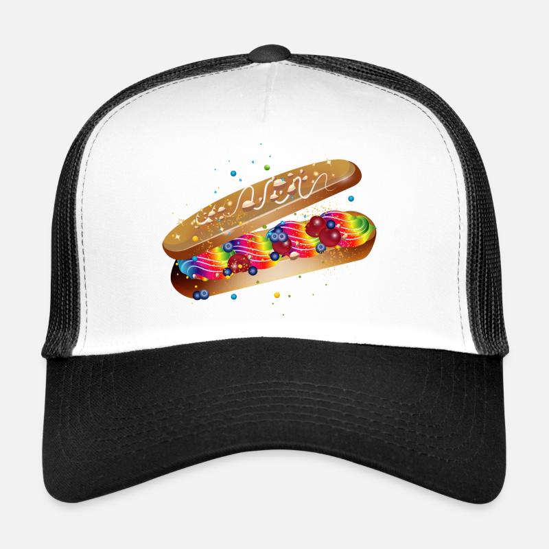 Illustration d’un éclair coloré rempli Casquette trucker 