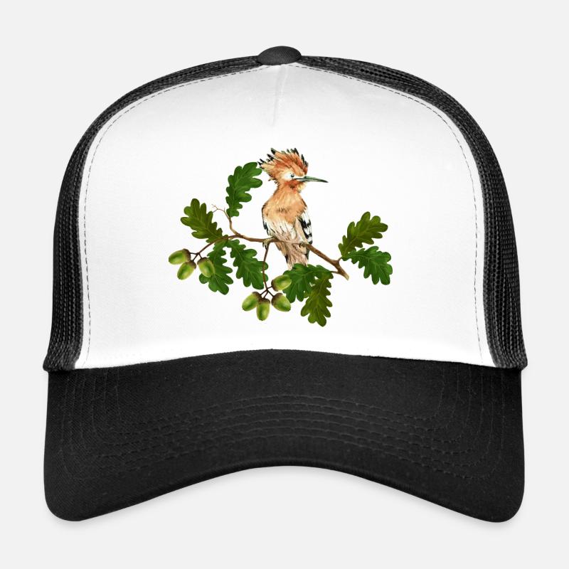 Bunter Vogel - Trucker Cap - Weiß/Schwarz
