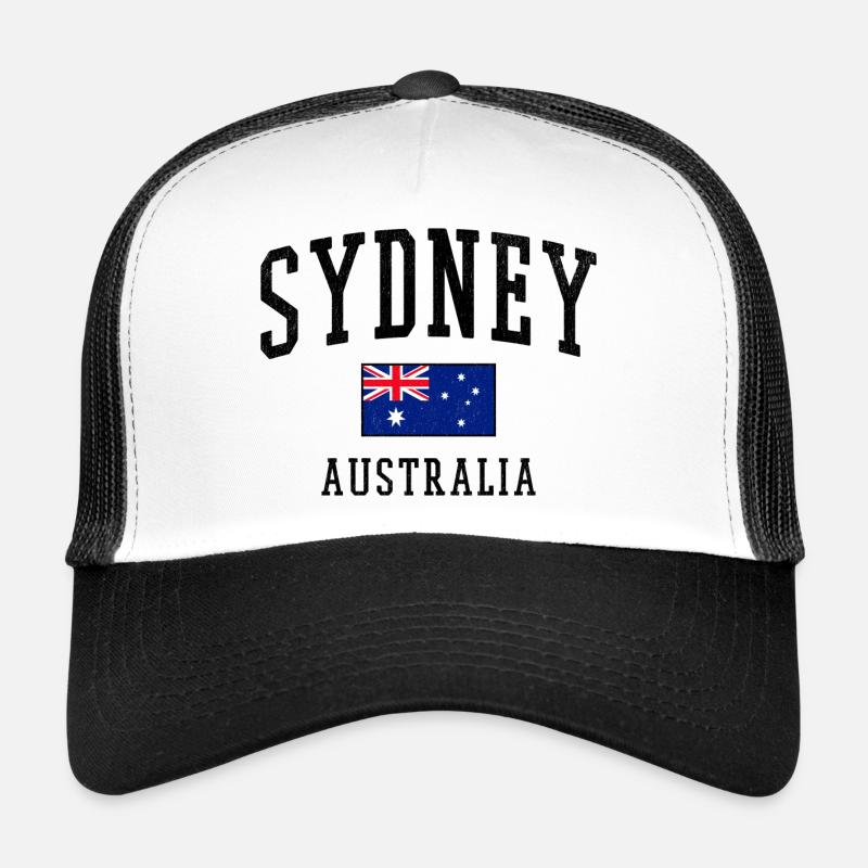Sydney Australien Flagge Städte Design Trucker Cap