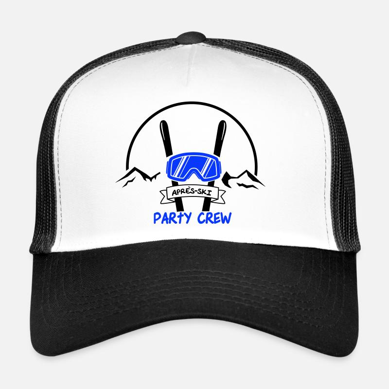apres ski party crew - Trucker Cap - Weiß/Schwarz