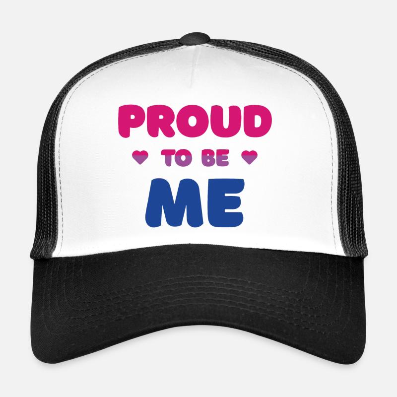 Bisexueller Stolz, ich zu sein - Pride Month - Trucker Cap - Weiß/Schwarz