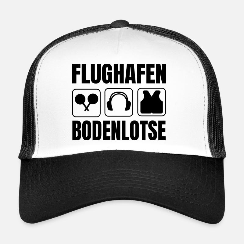 Flughafen Bodenlotse Marshaller Beruf Luftfahrt Trucker Cap