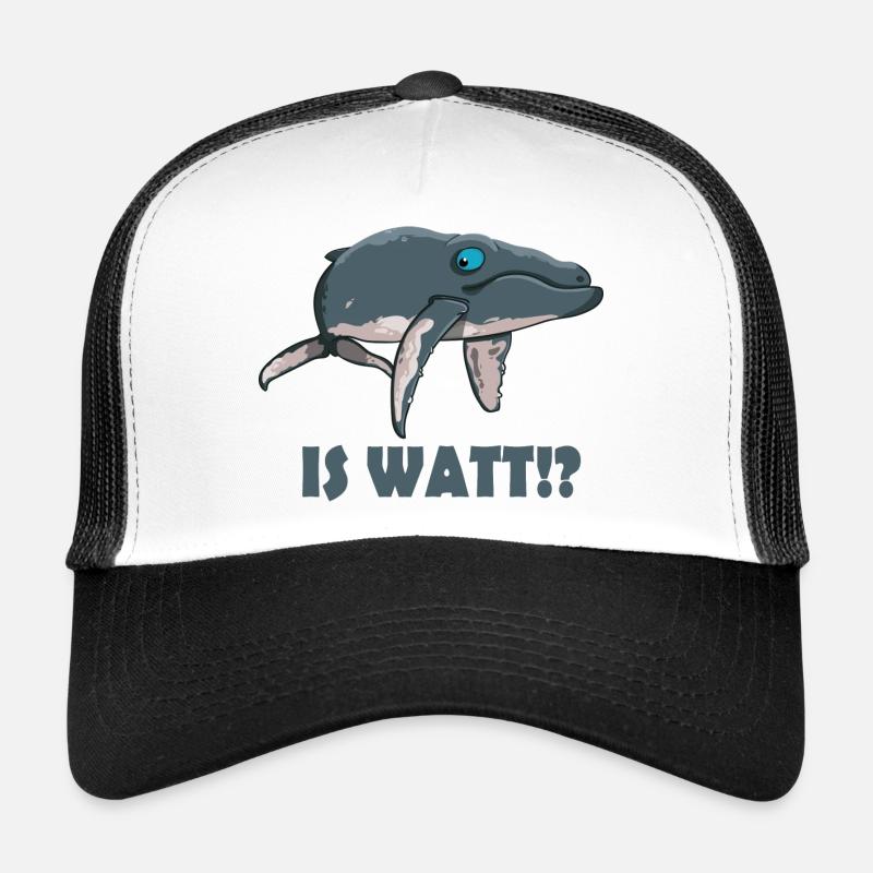 Is Watt Wal - Trucker Cap - Weiß/Schwarz