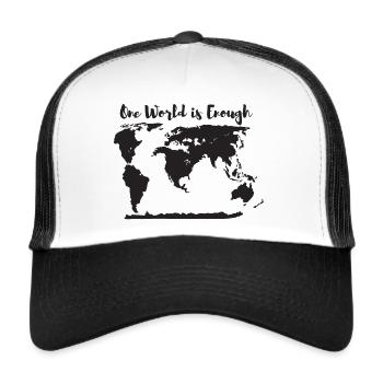 One world is enough - Trucker Cap - white/black - Front