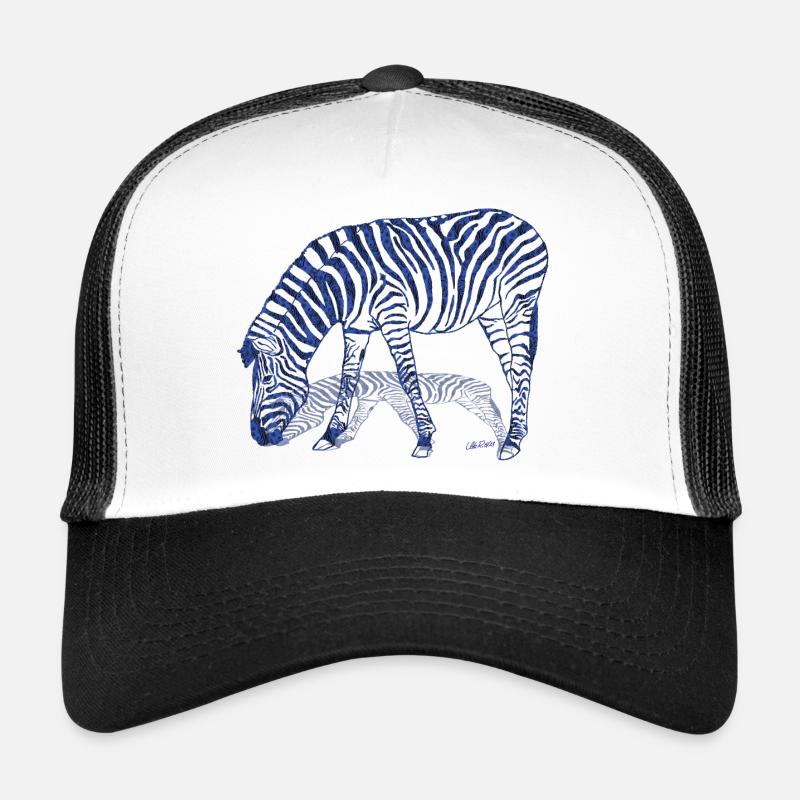 Zebra with zebra shadow Trucker Cap