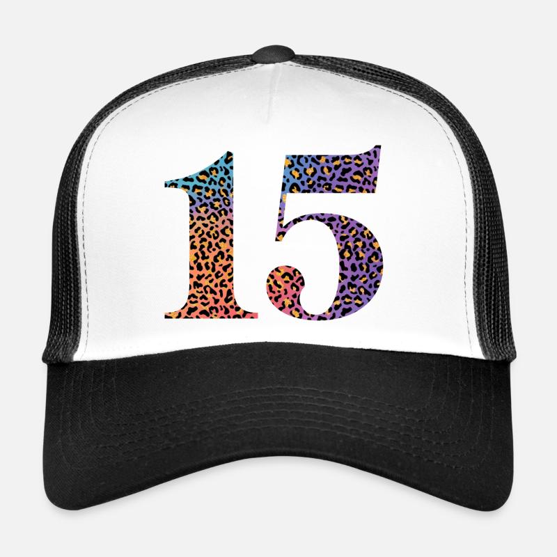 15e anniversaire léopard Casquette trucker 