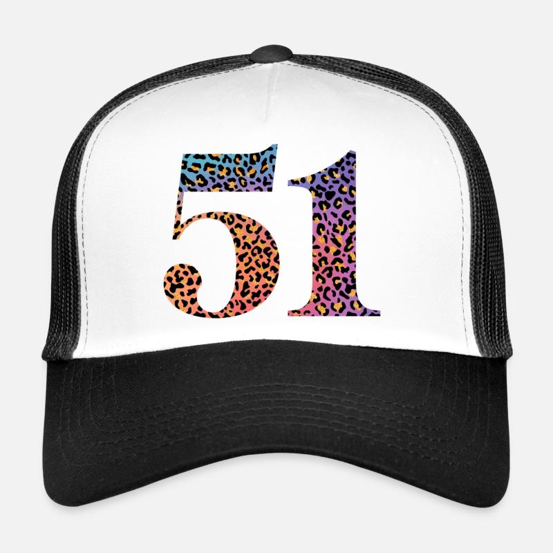 51e anniversaire léopard Casquette trucker 