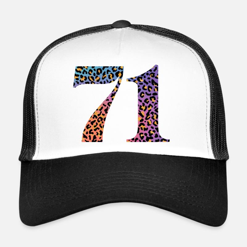 71st Birthday Leopard Trucker Cap