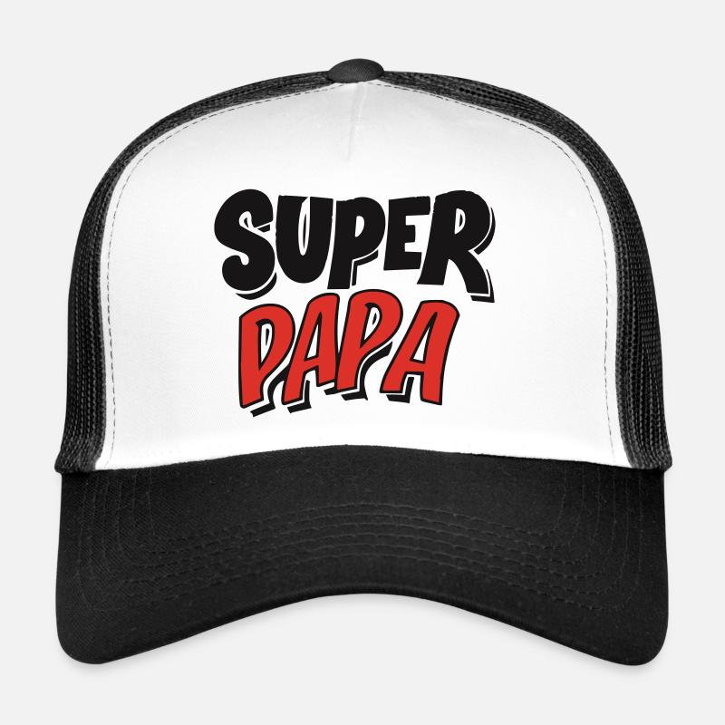 Design BD : 'Super Papa' en Bulle Comic Casquette trucker 