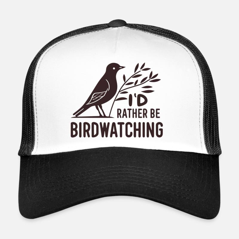 Slogan "Ich beobachte lieber die Vögel" Trucker Cap