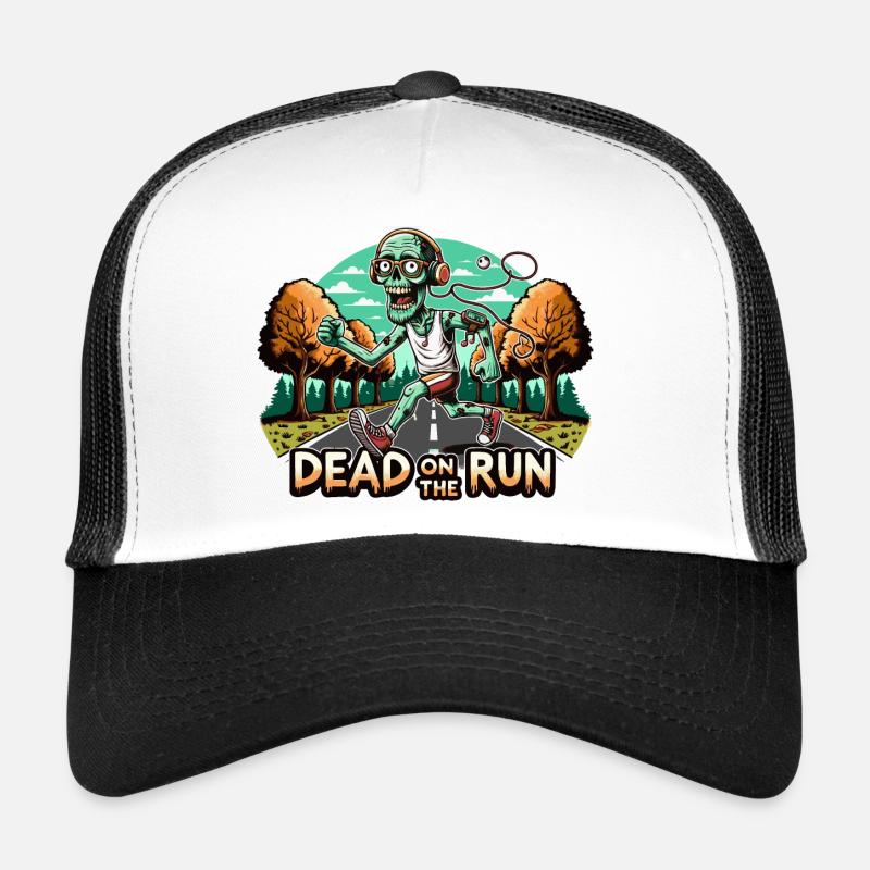 Dead on the Run: Zombie Runner - Trucker Cap - white/black