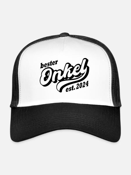 Bester Onkel 2024 - Trucker Cap - Weiß/Schwarz