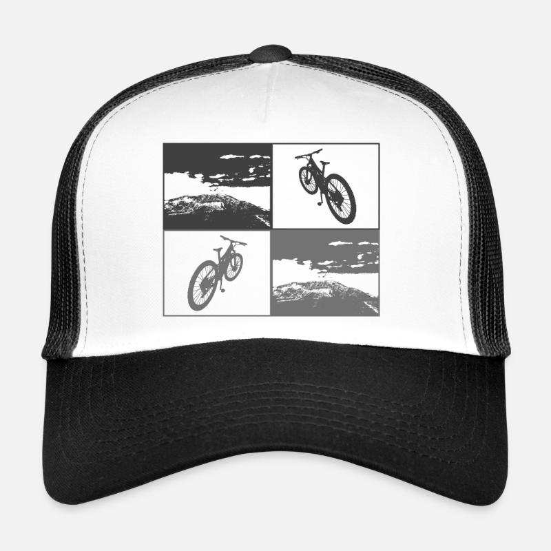 MTB Pop Art no BG - Trucker Cap - Weiß/Schwarz
