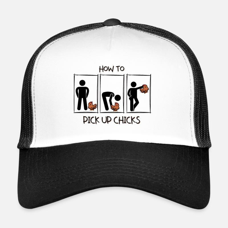 Comment draguer des filles - Comment draguer des poussins. Casquette trucker 