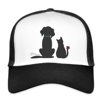 Hund und Katz - jowi hundeliebe - Trucker Cap - Weiß/Schwarz - Vorne