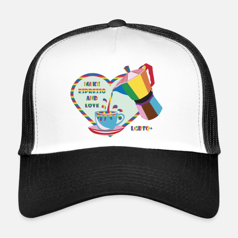 Offrez-vous un expresso et aimez :) Casquette trucker 