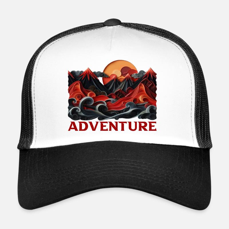 Adventure - Trucker Cap - Weiß/Schwarz