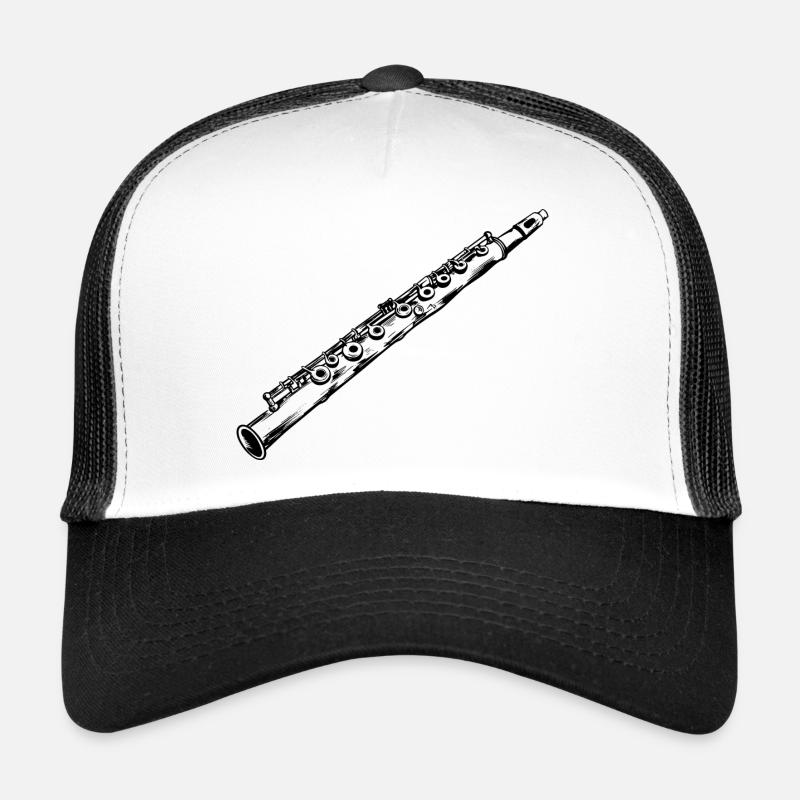 Flûte - Casquette trucker  - blanc/noir
