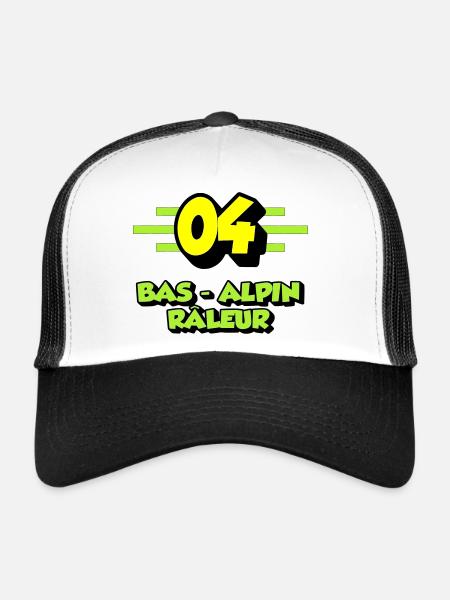 Grumbling Alpine Bottom - Trucker Cap - white/black - Front