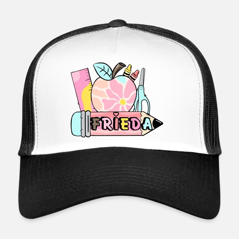 Frittier-Design mit Blumenmotif Trucker Cap