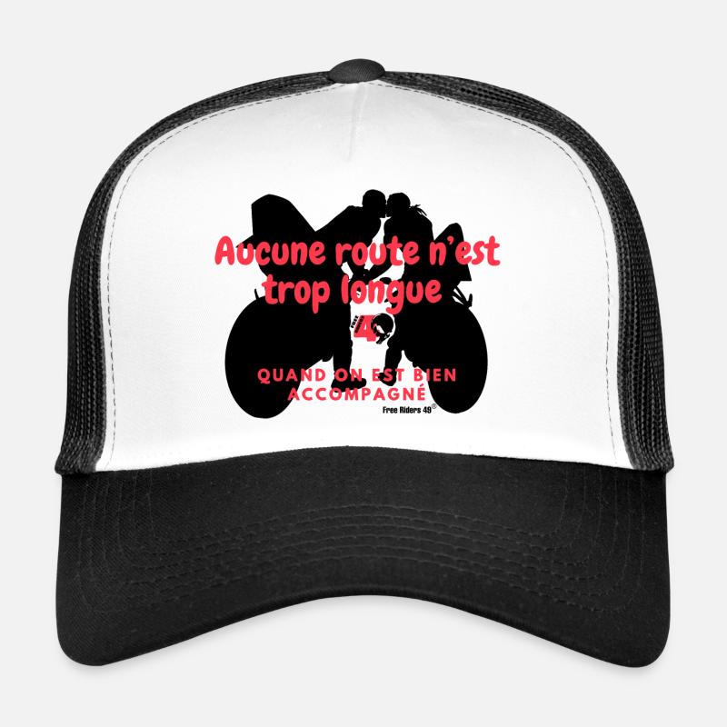 FR49 - Aucune route n’est trop longue version Pink Casquette trucker 