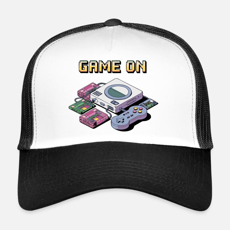 Conception de console de jeu rétro Casquette trucker 