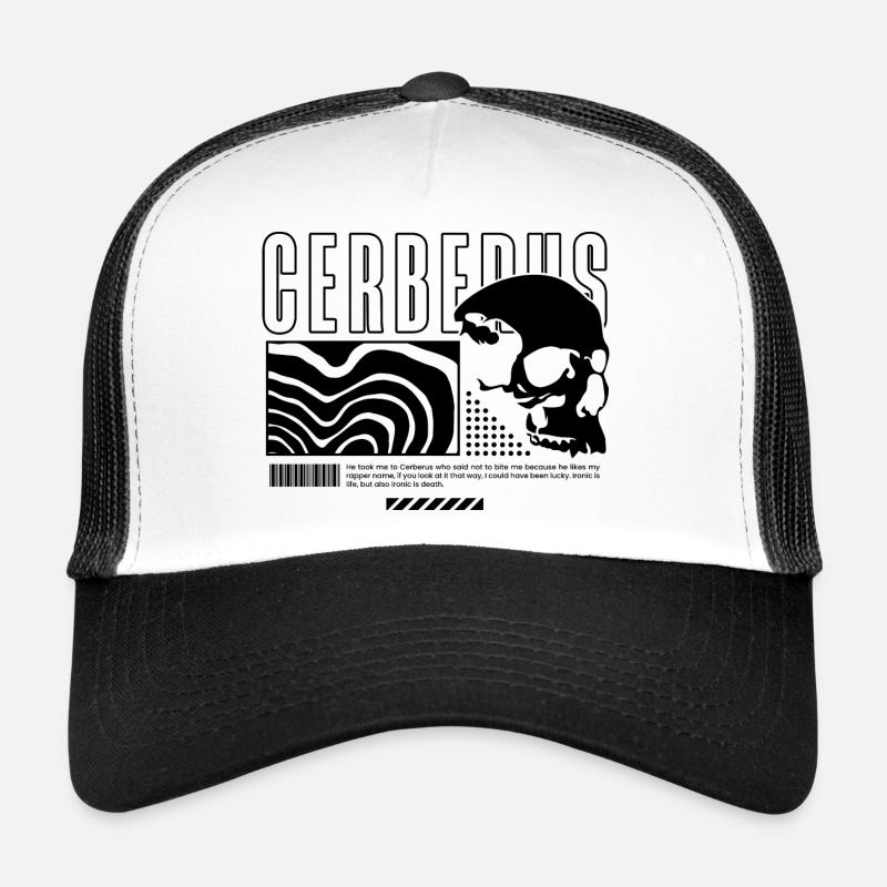 Cerbère noir Casquette trucker 
