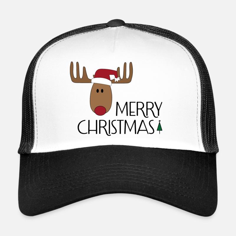 Frohe Weihnachten - Trucker Cap - Weiß/Schwarz