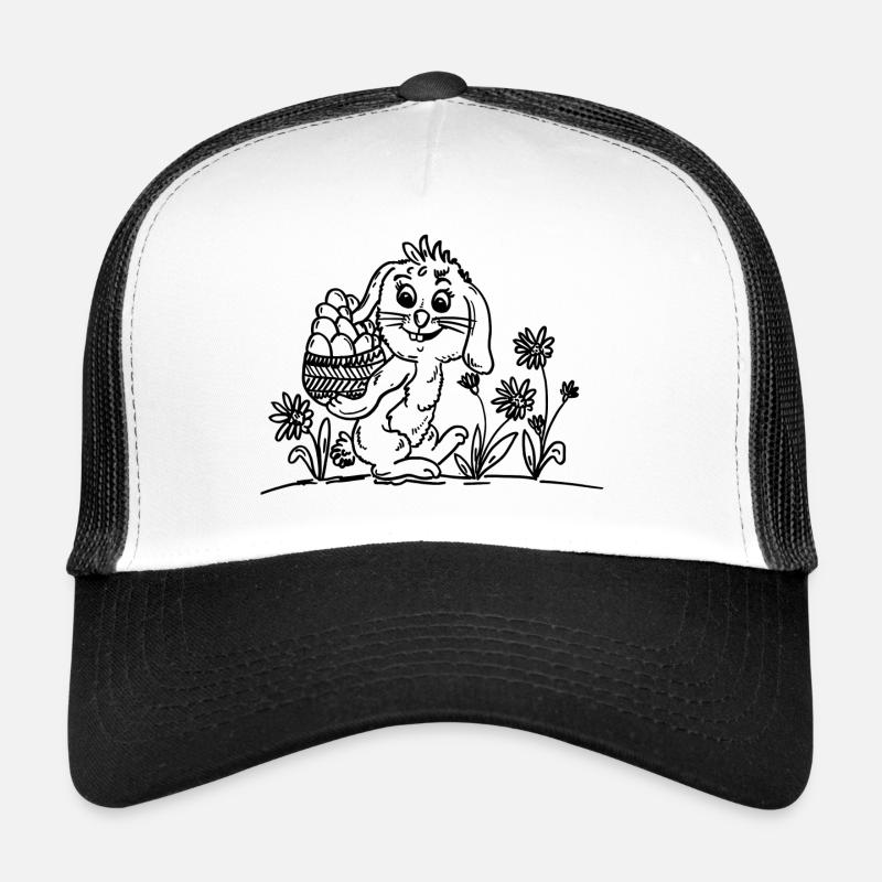 Cute bunny with Easter eggs Trucker Cap