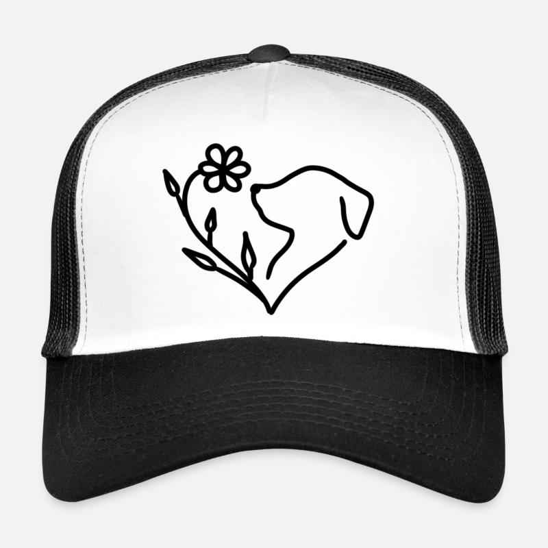 Doglover - Trucker Cap - white/black