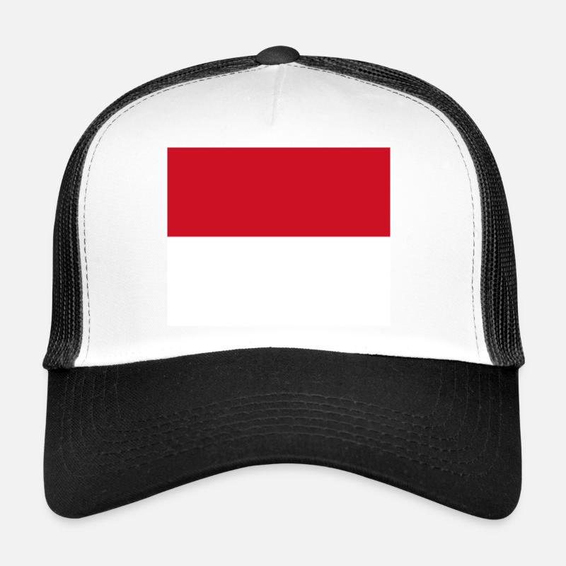 Monaco - Casquette trucker  - blanc/noir
