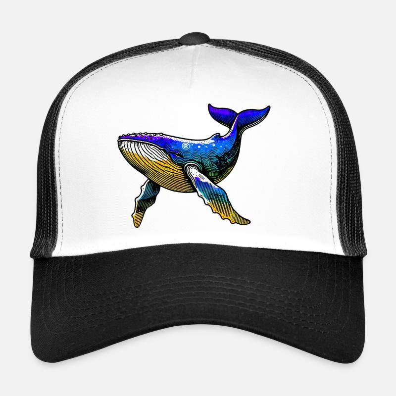 Wal - Trucker Cap - Weiß/Schwarz