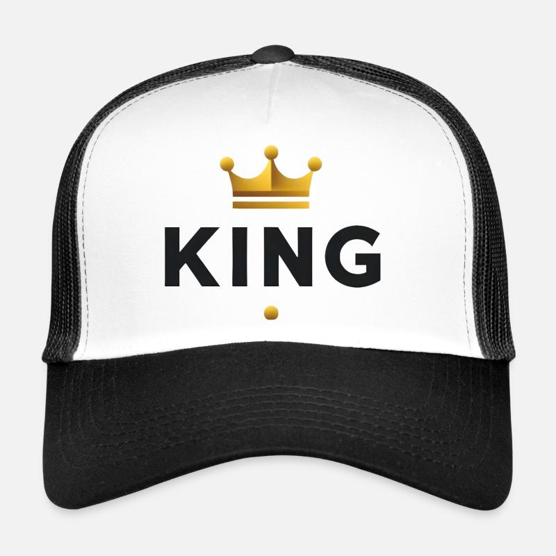 Tu es ton propre roi - Casquette trucker  - blanc/noir