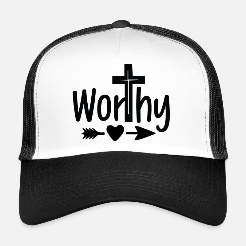 Wertvoll - Trucker Cap - Weiß/Schwarz