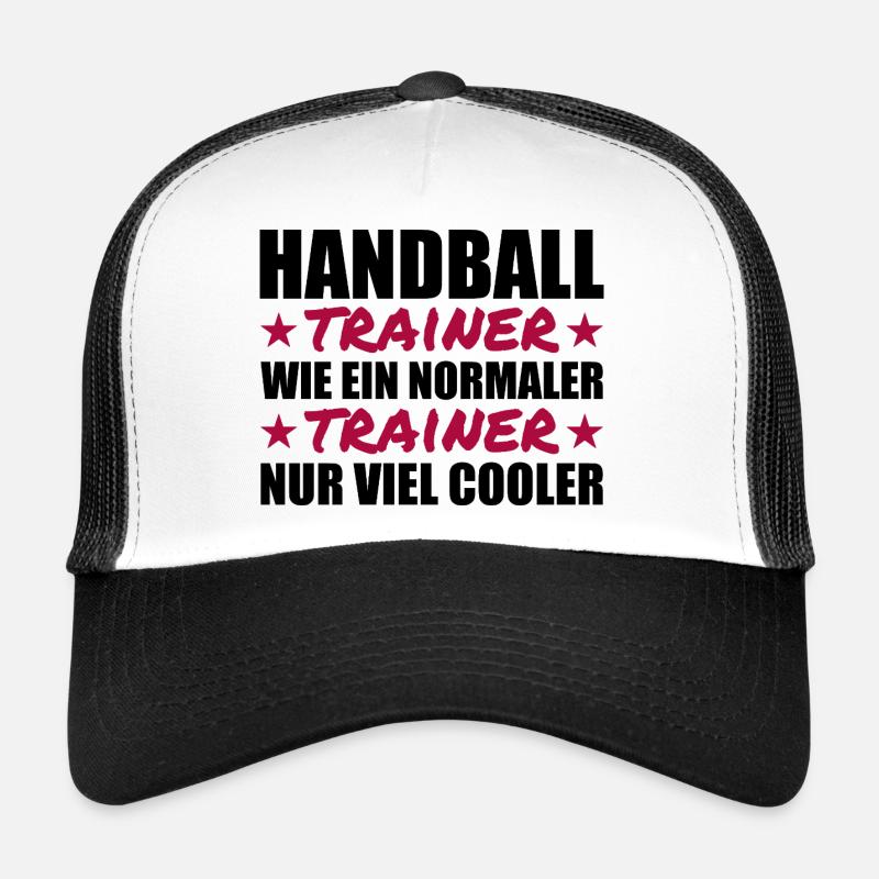 Handballtrainer sind viel cooler - Trucker Cap - Weiß/Schwarz