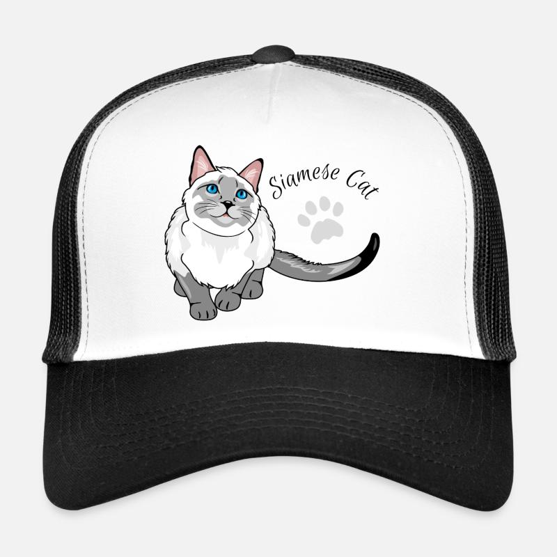 Neugierige Siamkatze Trucker Cap