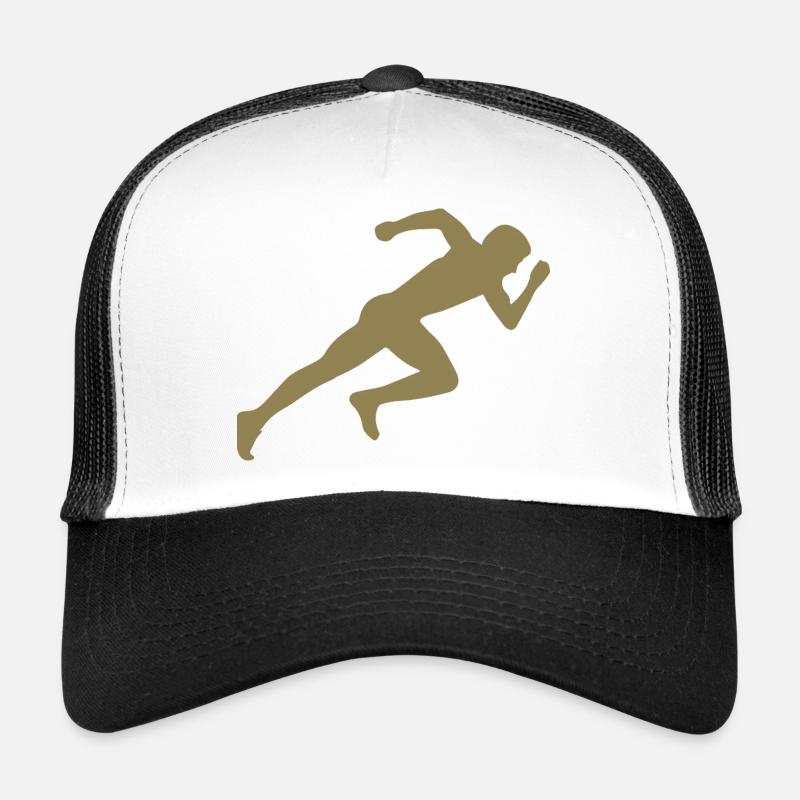 Silhouette minimaliste Sprinter Sprint - Casquette trucker - blanc/noir