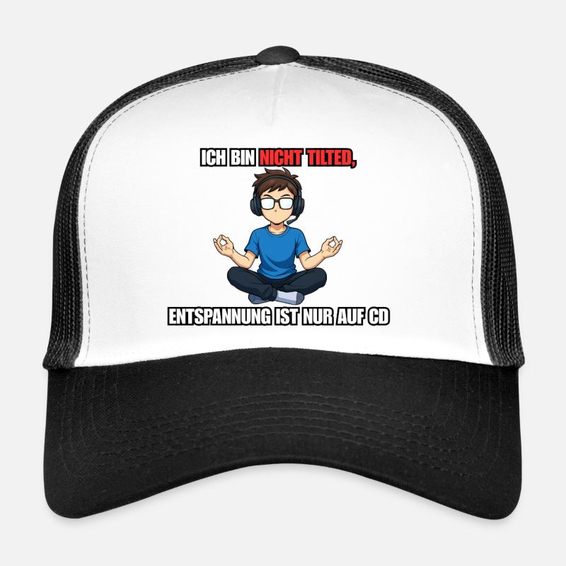 Nicht Tilted Gamer Spruch Design Trucker Cap