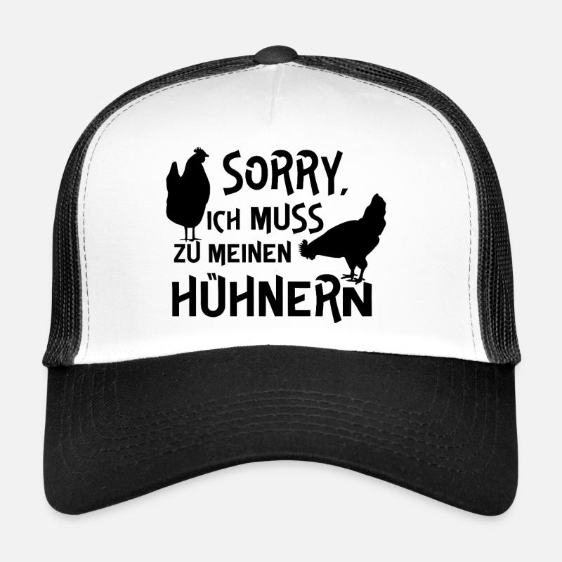 Humorous chicken design with text Trucker Cap