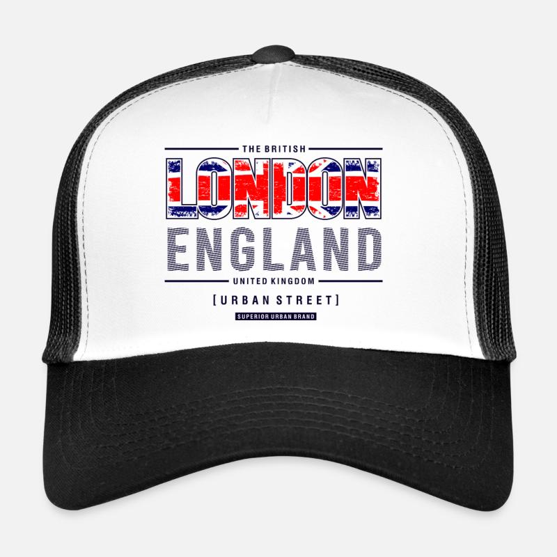 Conception du paysage urbain de l’Union Jack de Londres Casquette trucker 