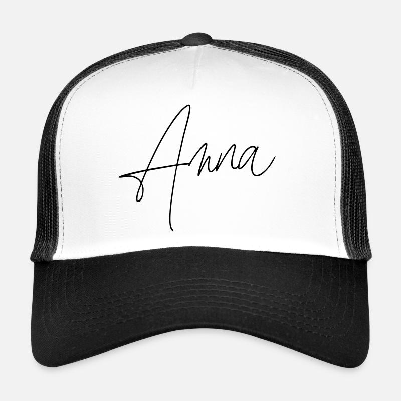 Anna / Handwriting Design Trucker Cap