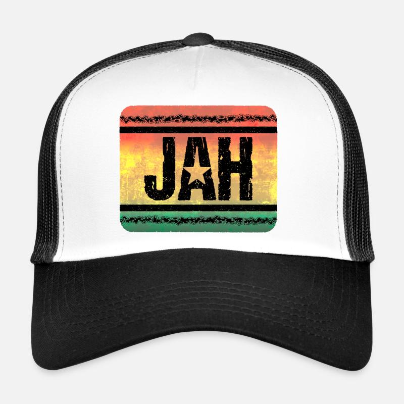 Jah Star dans le style Reggae Vintage Casquette trucker 