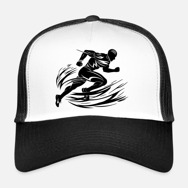 Sprinter in Motion - Trucker Cap - white/black