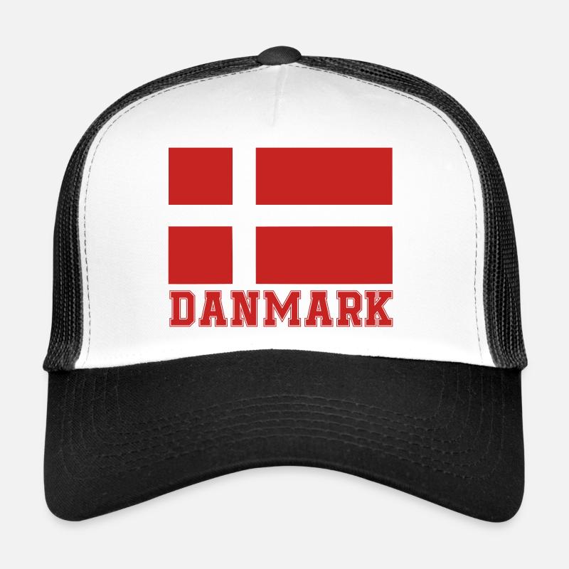 Danmark Geometric Flag Trucker Cap