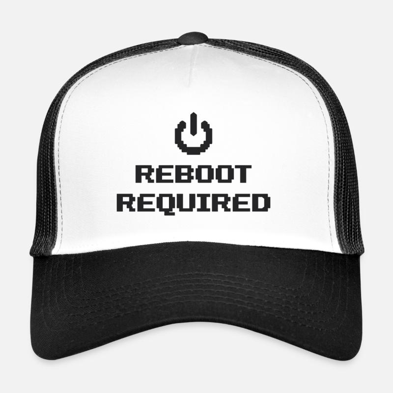 REBOOT REQUIRED Neustart Erforderlich Trucker Cap